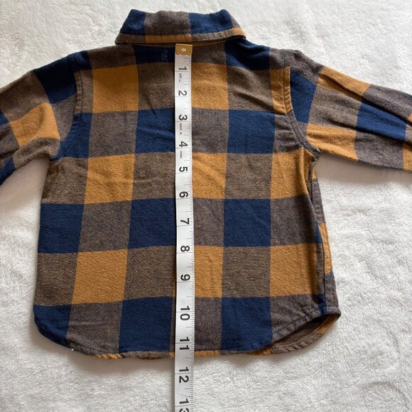 The Childrens Place Infant Boys Plaid Long-Sleeve Button-Up Shirt Size 0-3M - Picture 7 of 7